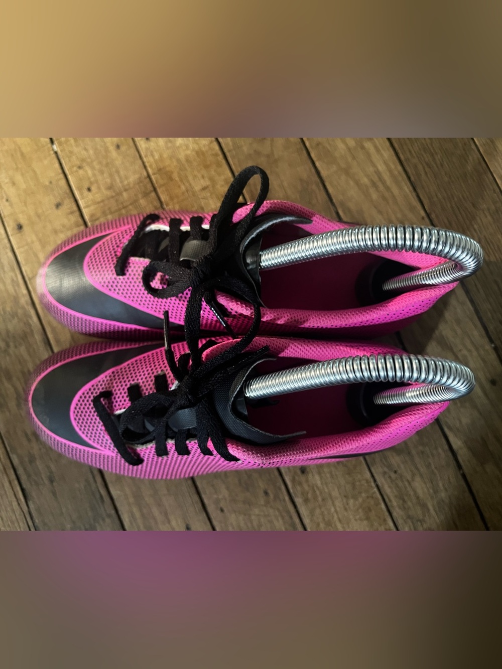 Nike Jr Bravata II FG Pink Black Soccer Cleats Youth 2Y Unisex - Picture 2 of 8